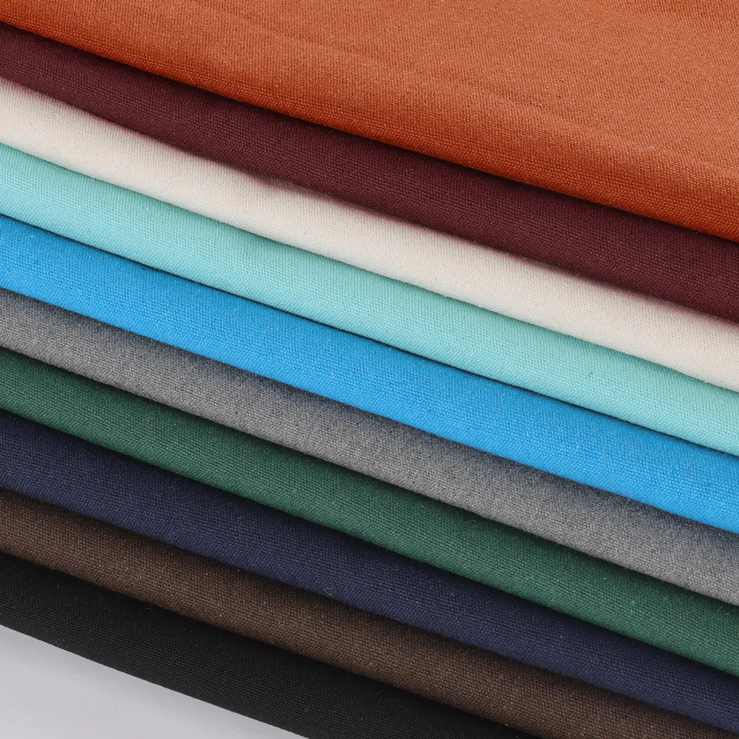 Krychiler Poly Cotton Canvas Fabric by The Yard, 12OZ Heavyweight Durable Canvas Drop Cloth, Polyester Cotton Material for Upholstery Sewing Curtains Covers DIY Crafts - Blue, Precut 1-Yard