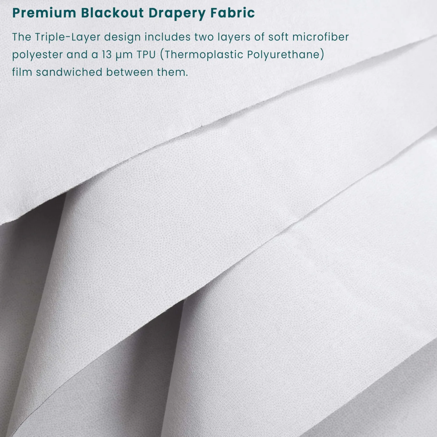 Blackout Fabric Cut By The Yard - Continuous Length Up to 15 Yards