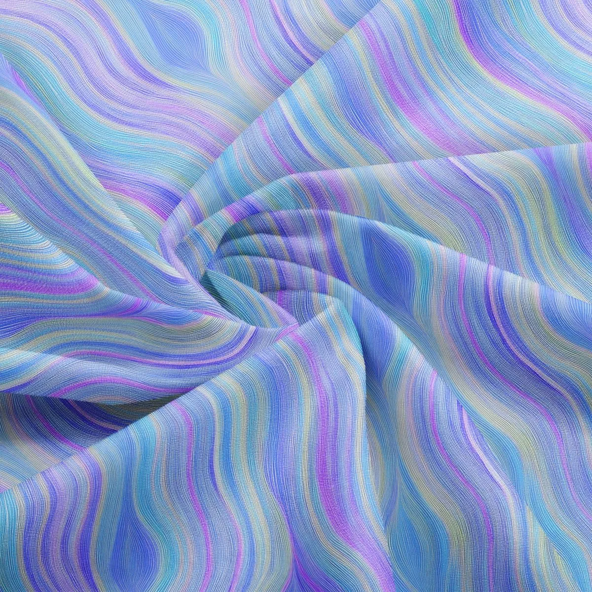 jejeloiu Colorful Wave Polyester Fabric by The Yard 1 Yard Kids