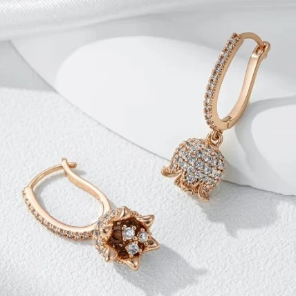 Everyday Retro Zircon Long Dangle Earrings