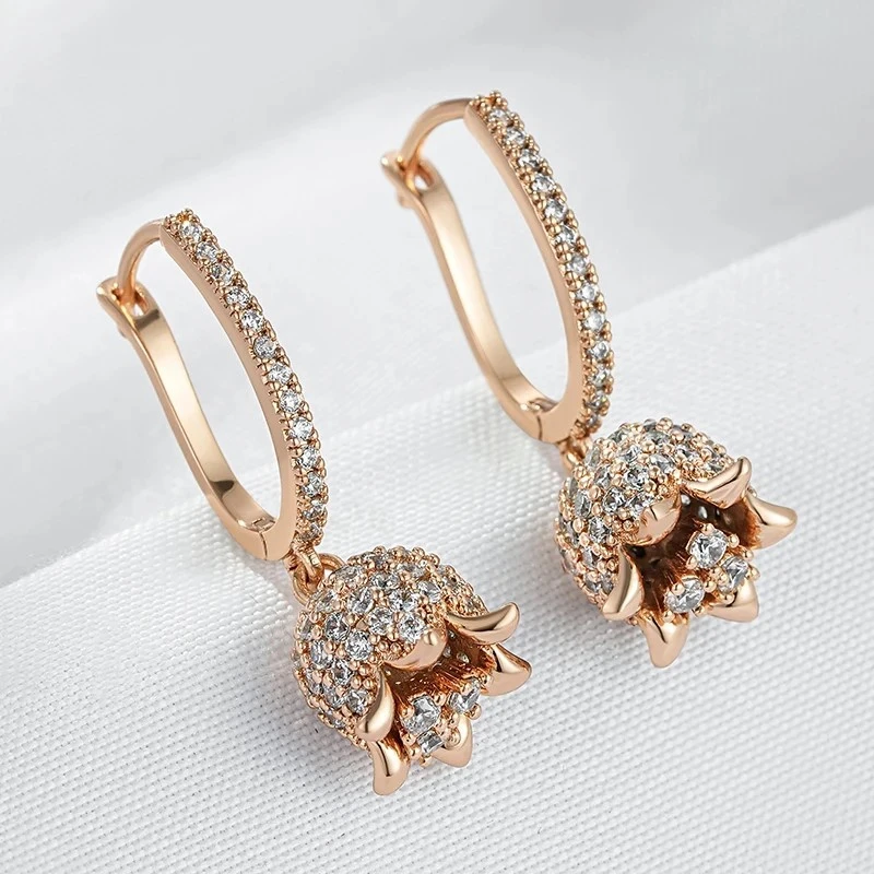 Everyday Retro Zircon Long Dangle Earrings