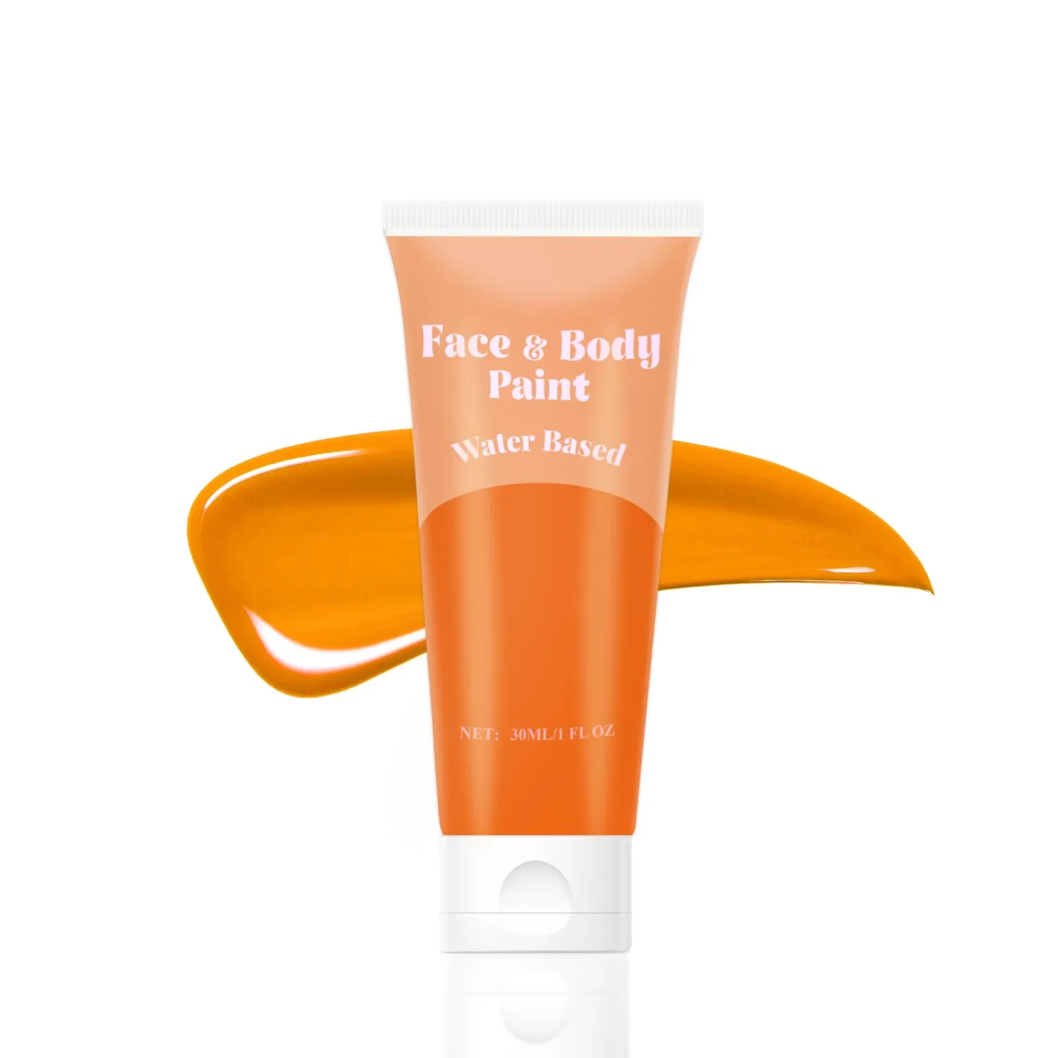 Orange Face Body Paint Water Based Cream for Halloween Cosplay,Washable