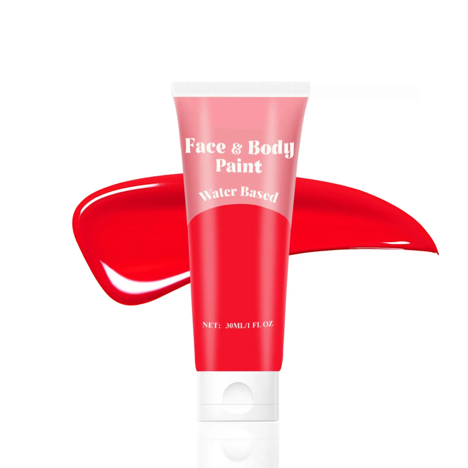 Red Water Based Face Paint for Halloween SFX, Washable Body Paint 30ml