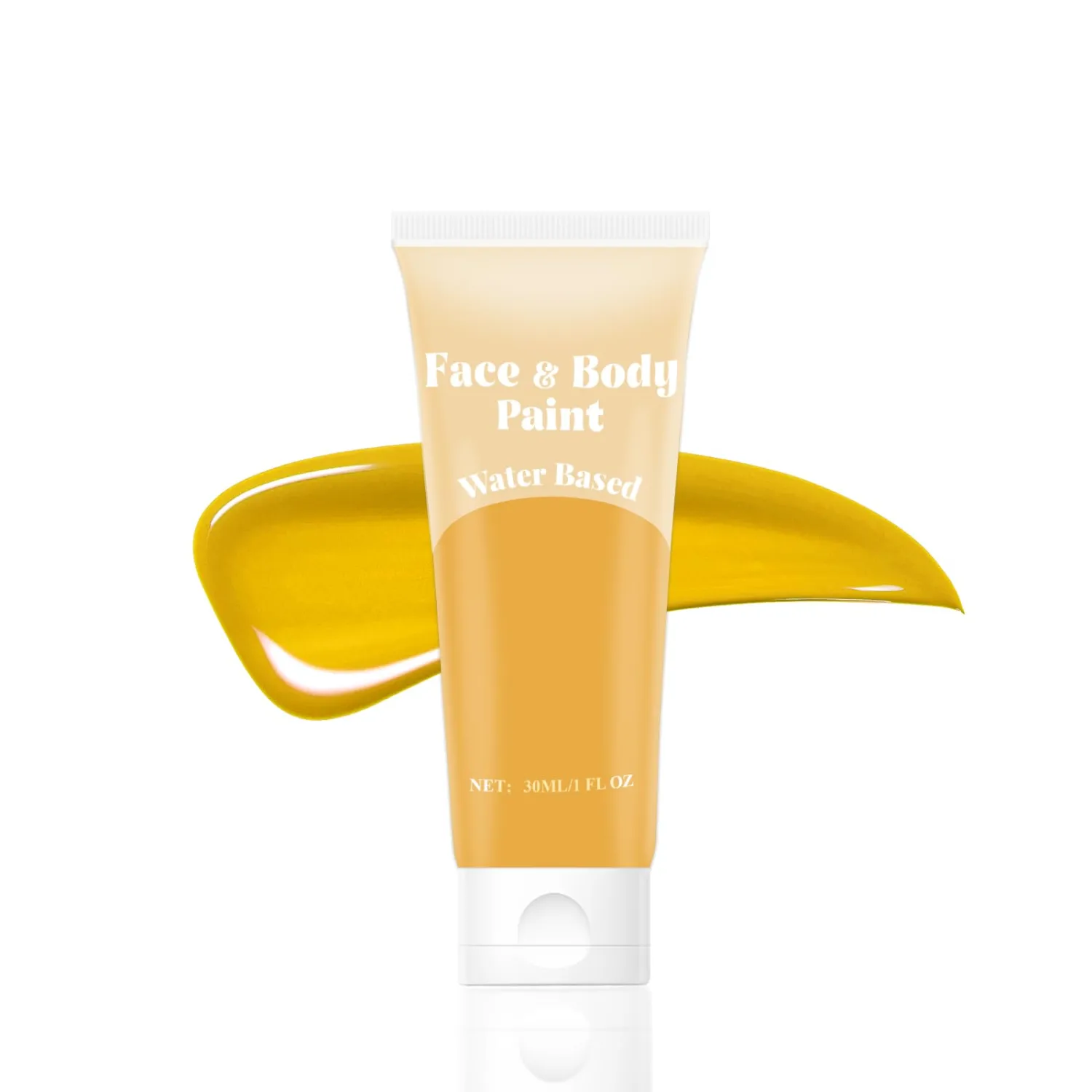 Yellow Face Paint Water Based for Halloween SFX Cosplay, Washable 30ml