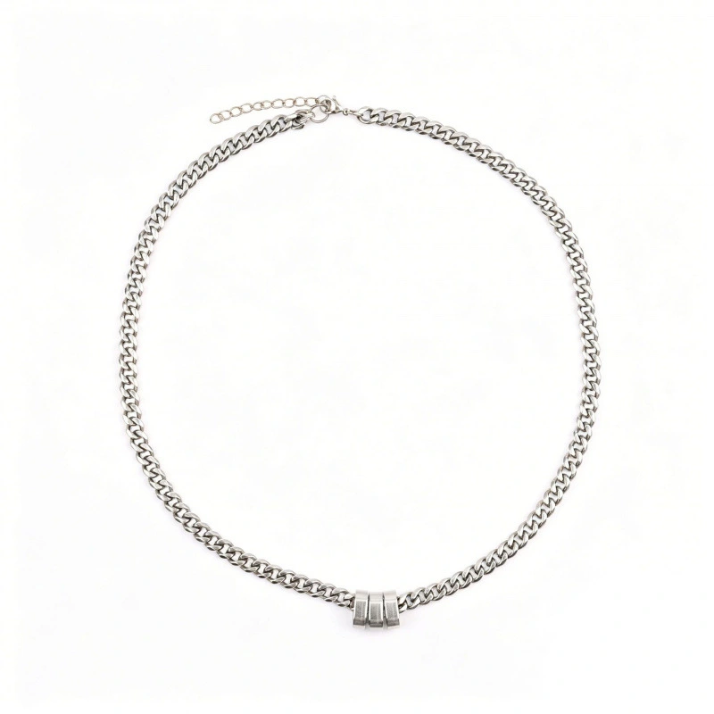 Adjustable Cuban Chain Pendant Necklace