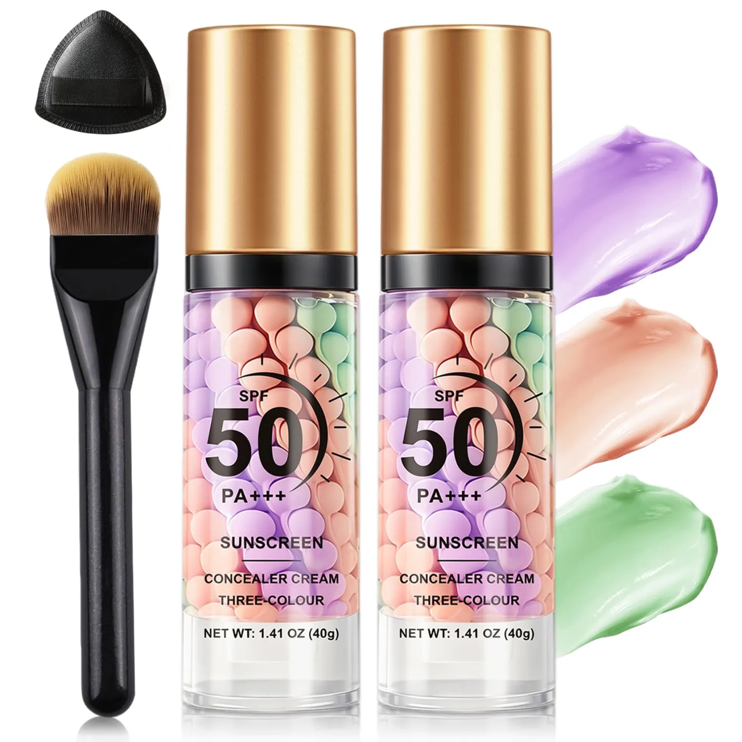 2PCS Color Correcting Primer Face Makeup,Primer for Face Before Makeup