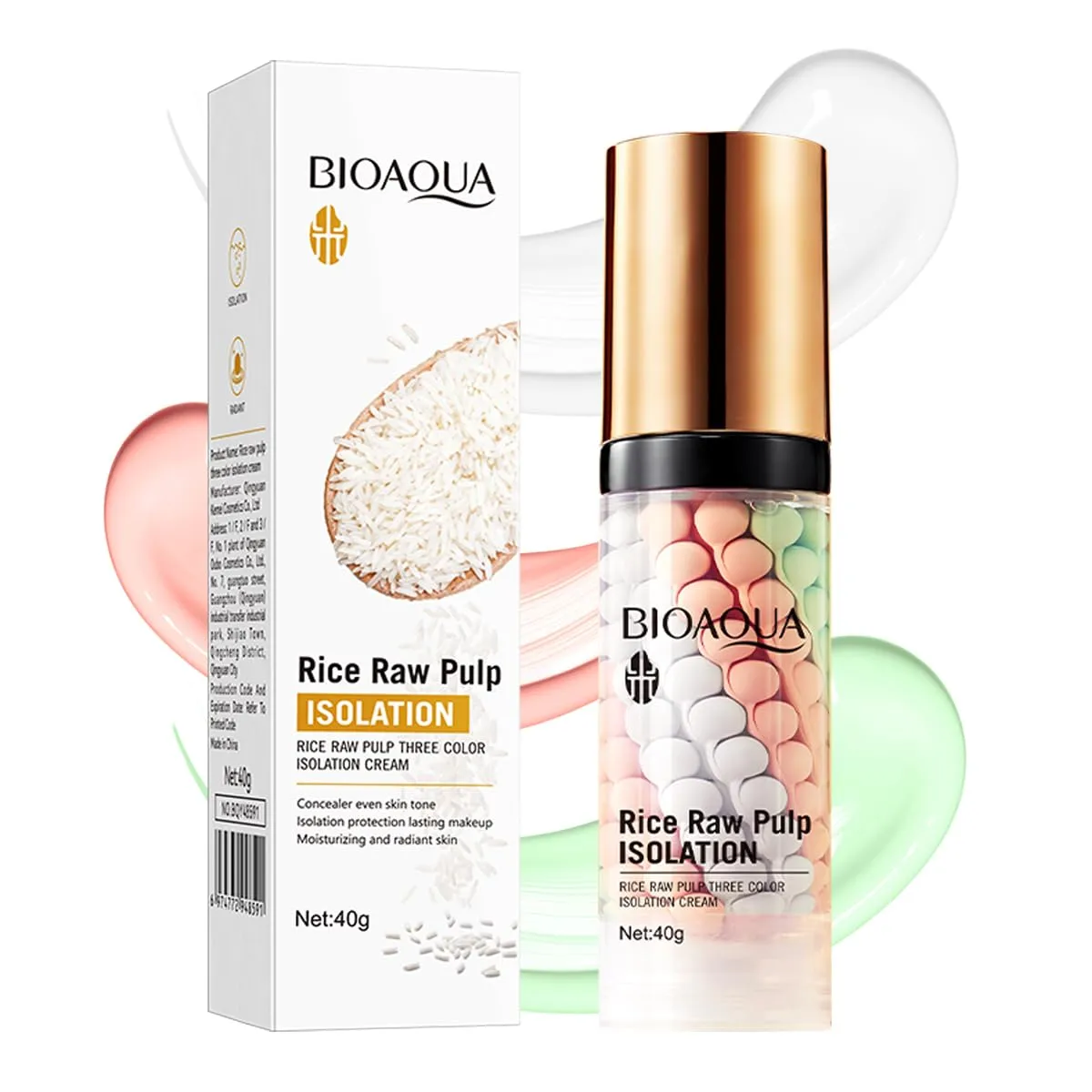 3 In 1 Primer Isolation for Face Before Makeup,One Step Color Corrector For Flawless Smooth Skin & Long-Lasting,Blurs Imperfections,Oil Control & Moisturizing,Skin Tone Correcting,Radiance Skin
