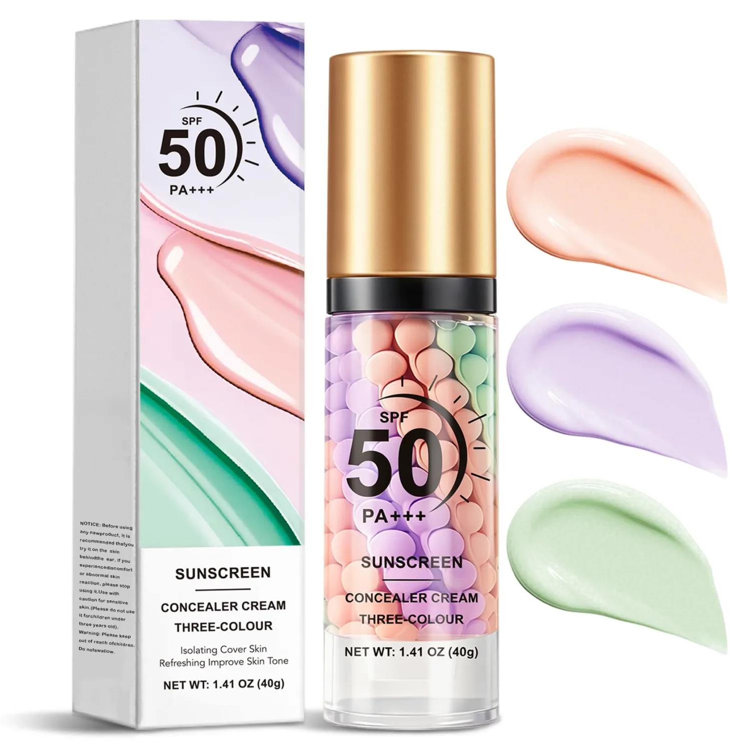 Primer for Face Before Makeup,Three Color Face Primer Makeup