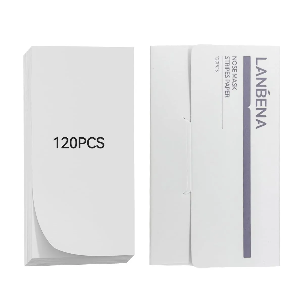 LANBENA Blackhead Removal Paper, 120 Pcs, Nose Pore Strips Paper, Accessories for Blackhead Removal Mask and Peel Off Mask