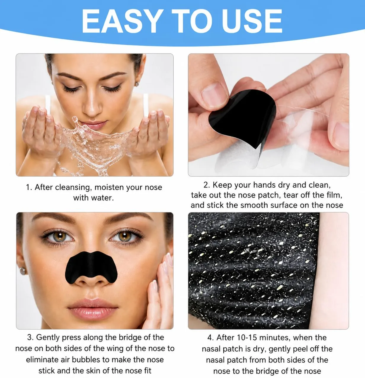 Charcoal Nose Pore Strips - 6 Count