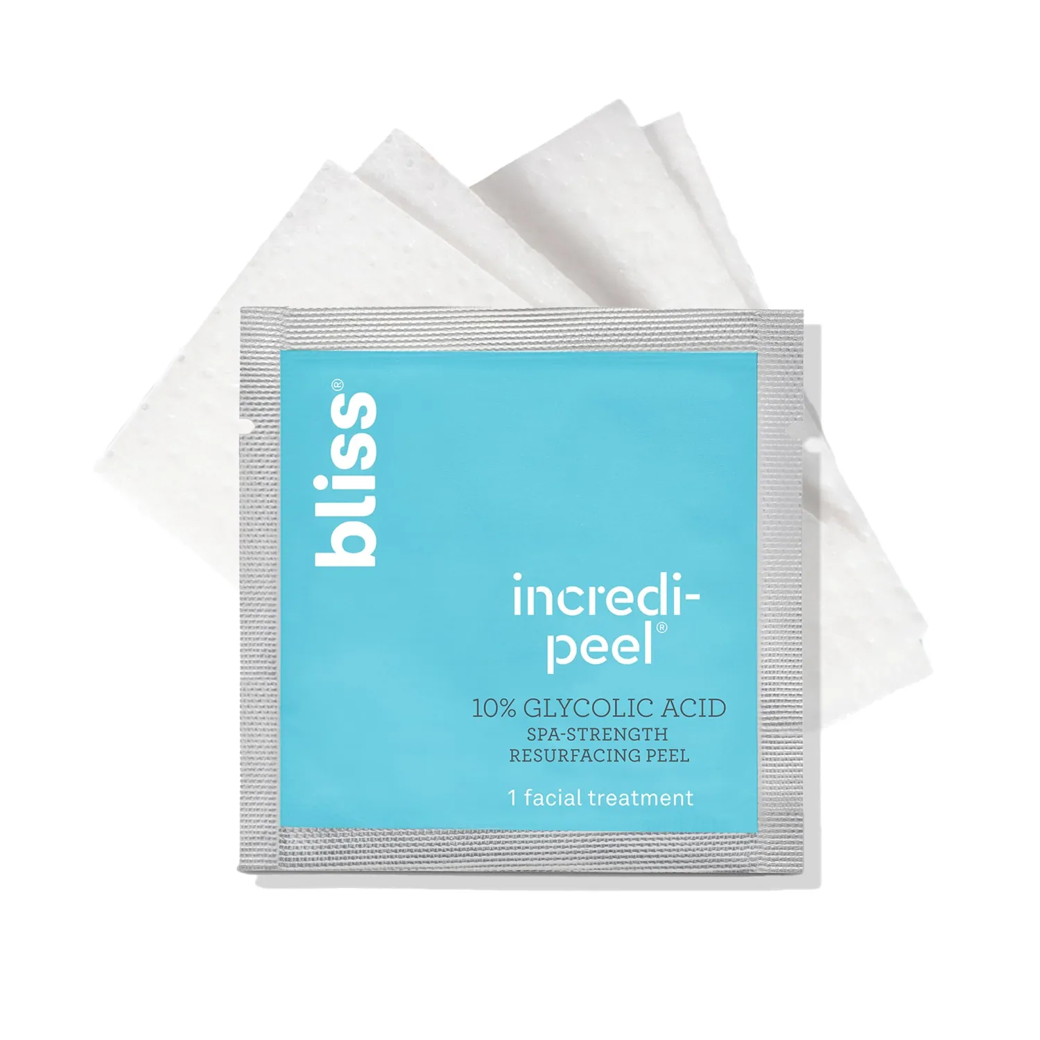 Bliss Incredi-Peel AHA Glycolic Acid Exfoliating Facial Peel Pad, 1 Count