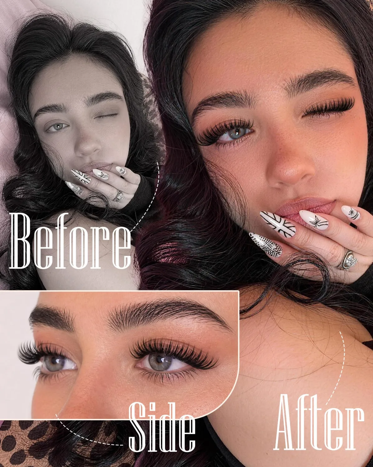 Wispy Lash Clusters Natural Cluster Eyelash Extensions Lash Lift Effect