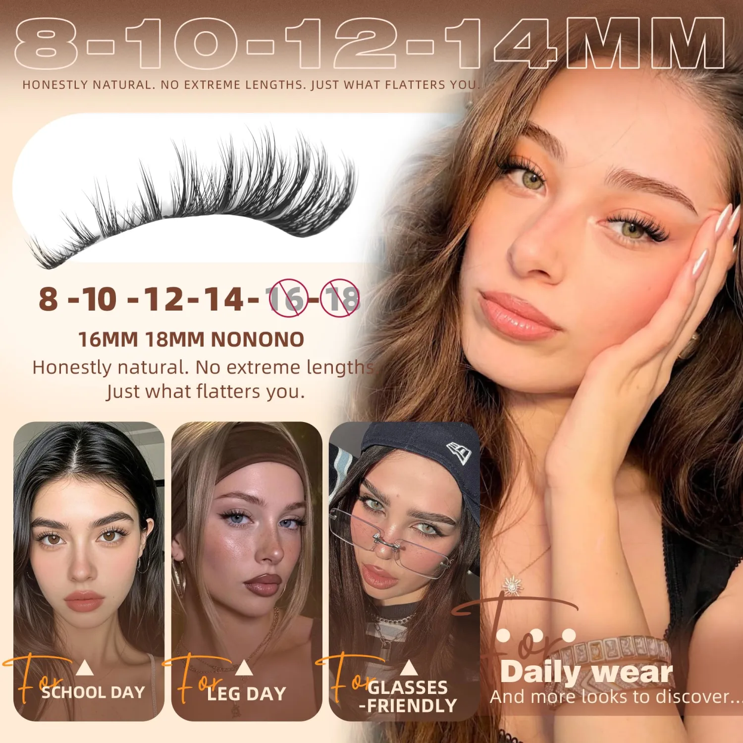 Wispy Lash Cluters Manga Eyelash Clusters 8-14MM Spiky Cluster Eyelash Extensions Pestañas Postizas Naturales DIY Lash Extensions 180Pcs Daily Wear Individual Lashes Airy Dual-tips Cluster Lashes