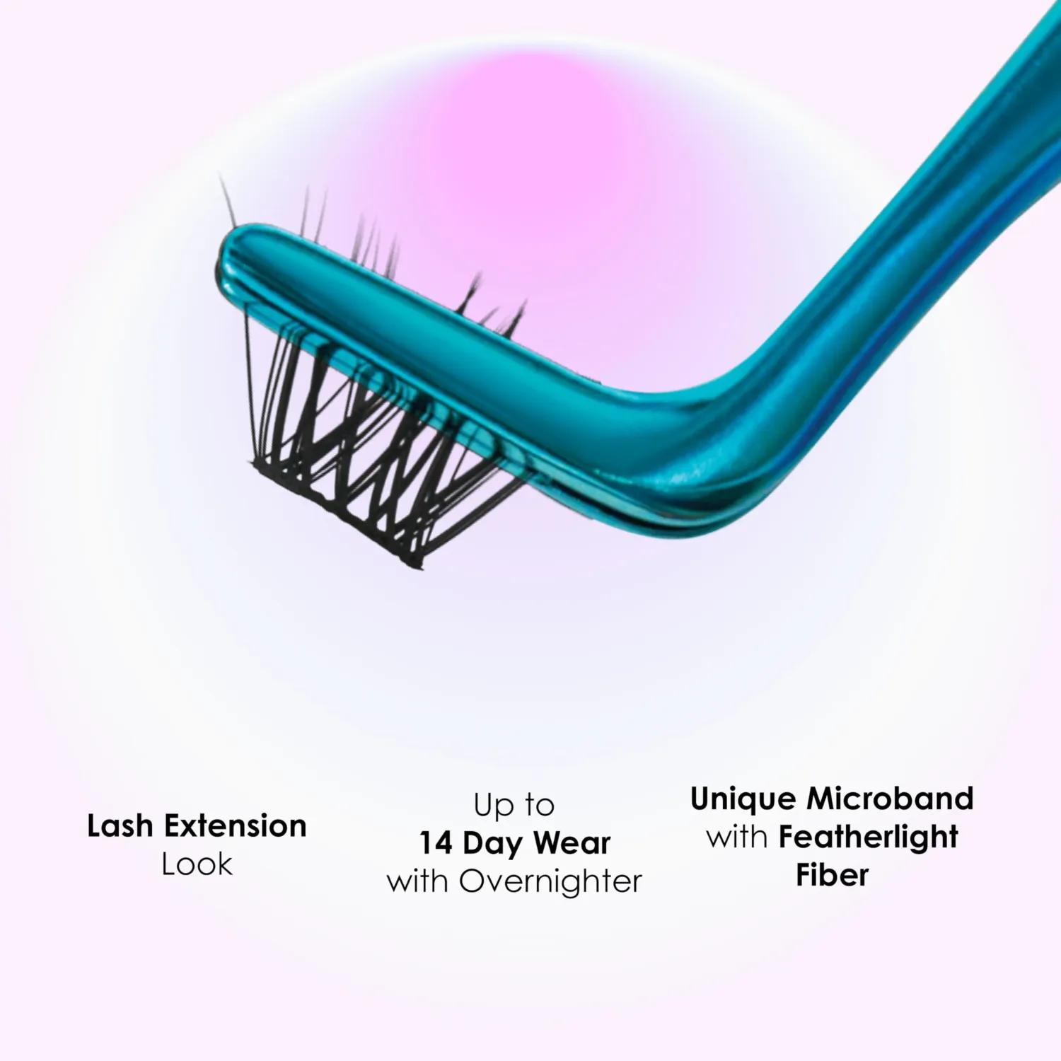 Falscara False Eyelashes Lash Extension Kit, Black, Style 'Cat Eye', DIY Extensions with Flexible Bands, Water-Resistant, Reusable, Comfortable Wear, 24 Lash Clusters