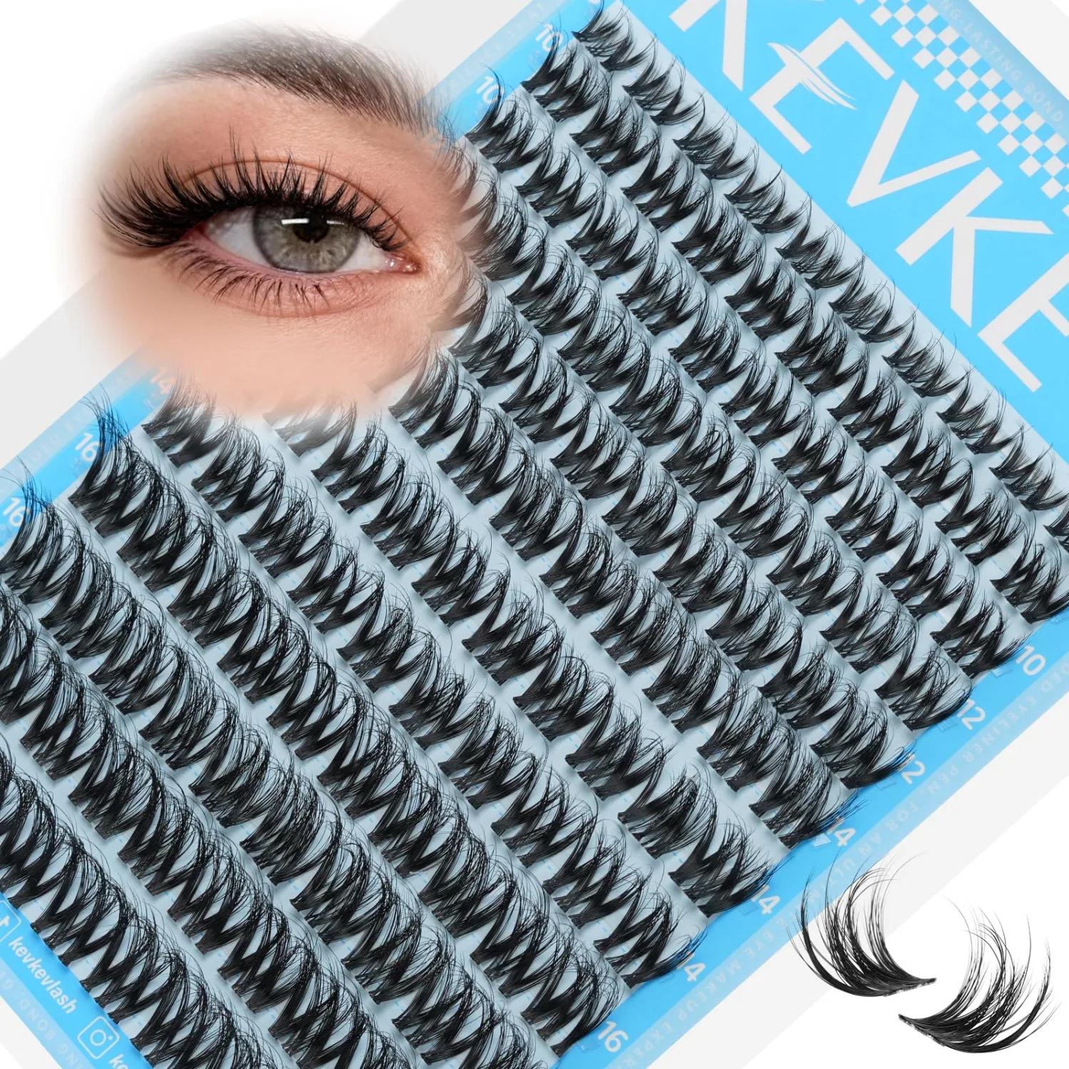 Wispy Lash Clusters Natural Eyelash Clusters Fluffy CD Curl Lashes Clusters
