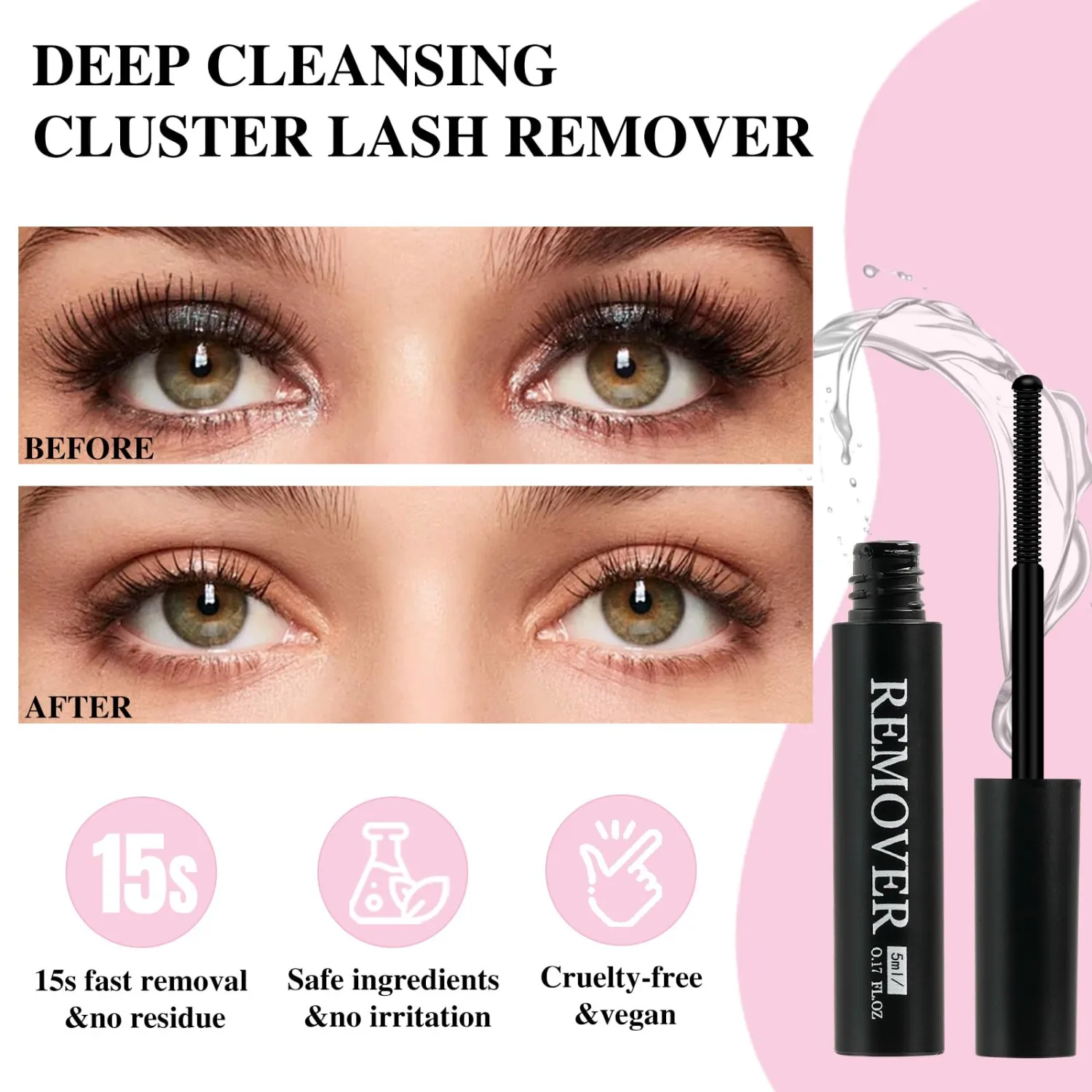 Mayhug Lash Cluster Glue, Bond and Seal, Waterproof, 72H Strong Hold Kit