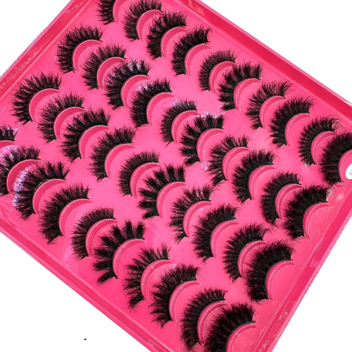 20 Pairs Faux Mink Lashes Pack Dramatic Eyelashes Thick Mixed False Lashes Lightweight Handmade Soft Volume (20pairs mix06)