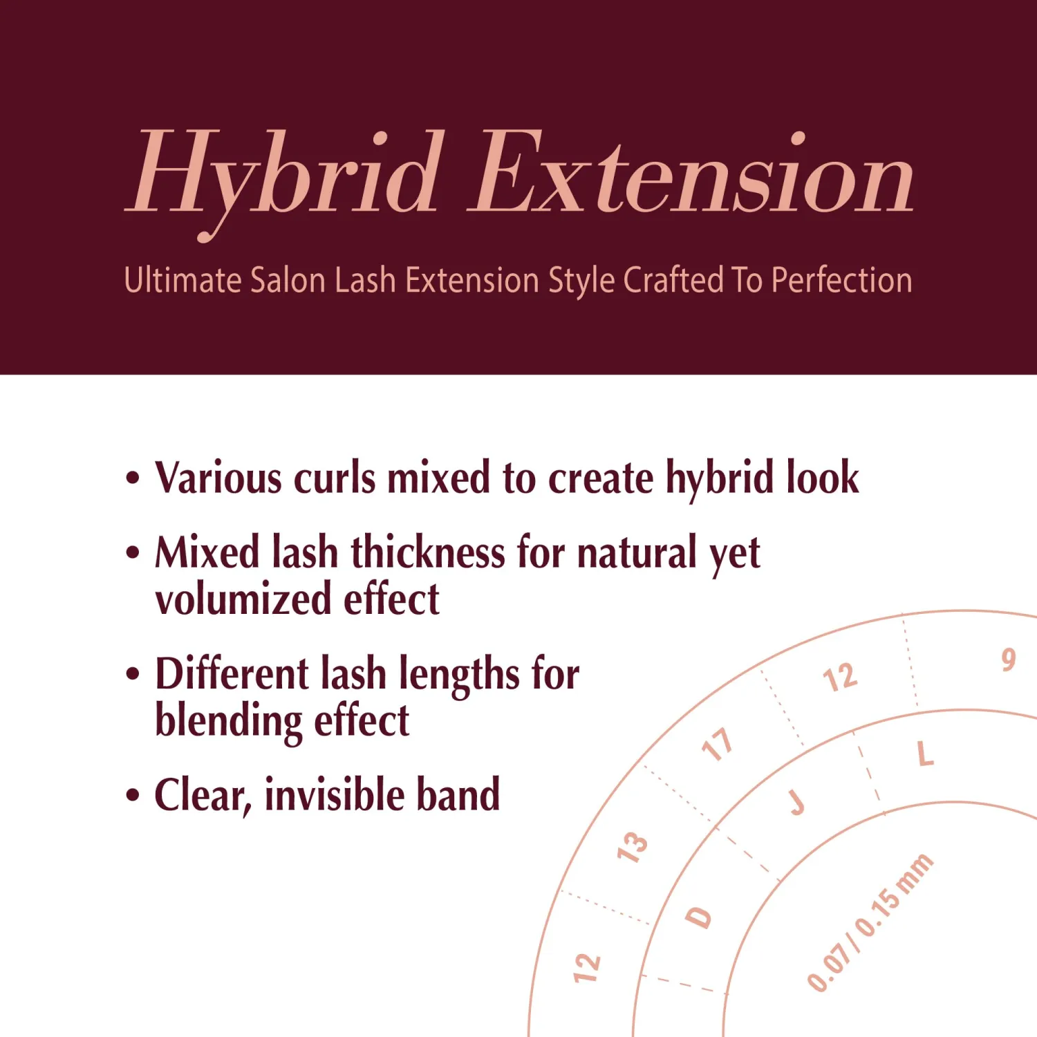 i-ENVY Extension False Lashes, Hybrid Salon Lash Clear Invisible Band Strip Natural Look Mixed Volume Curl EyeLashes Wispy Fluffy Cat Eye Fake Lashes (Spiky)