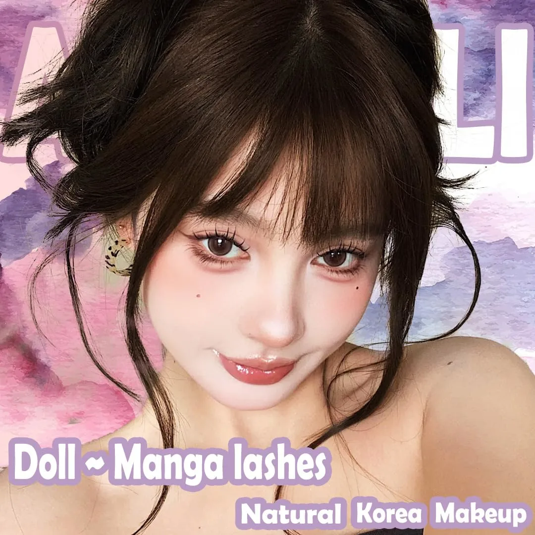 10 Pairs Manga Lashes Anime Cosplay Lashes Janpanese Style 16mm Spiky Lashes Extensions Manhua Natural Makeup Look Doll Eye Lashes Daily & Party by AUGENLI (LK02)