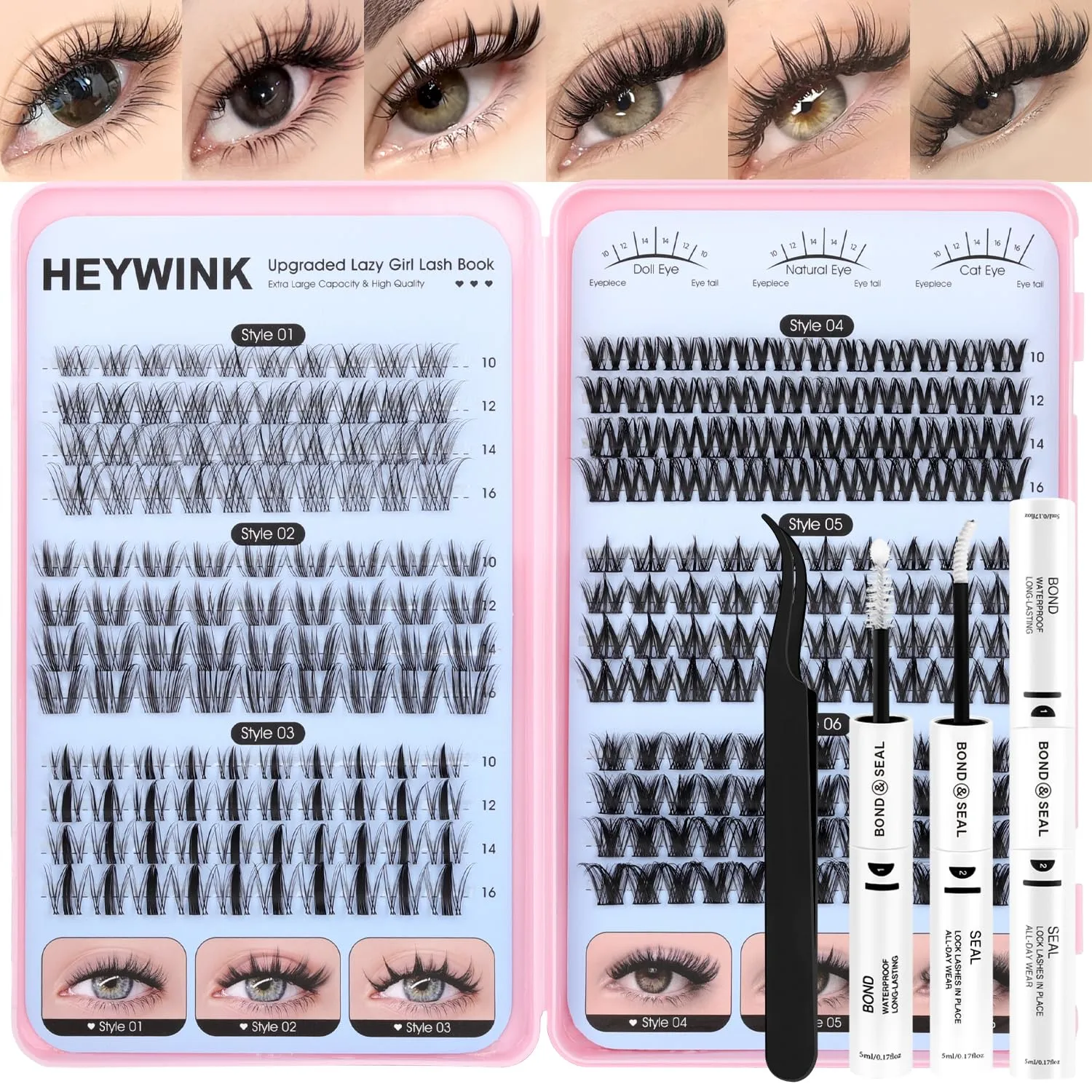 Lash Clusters Kit 10-16mm Wispy Natural Fairy Spiky Manga Eyelash