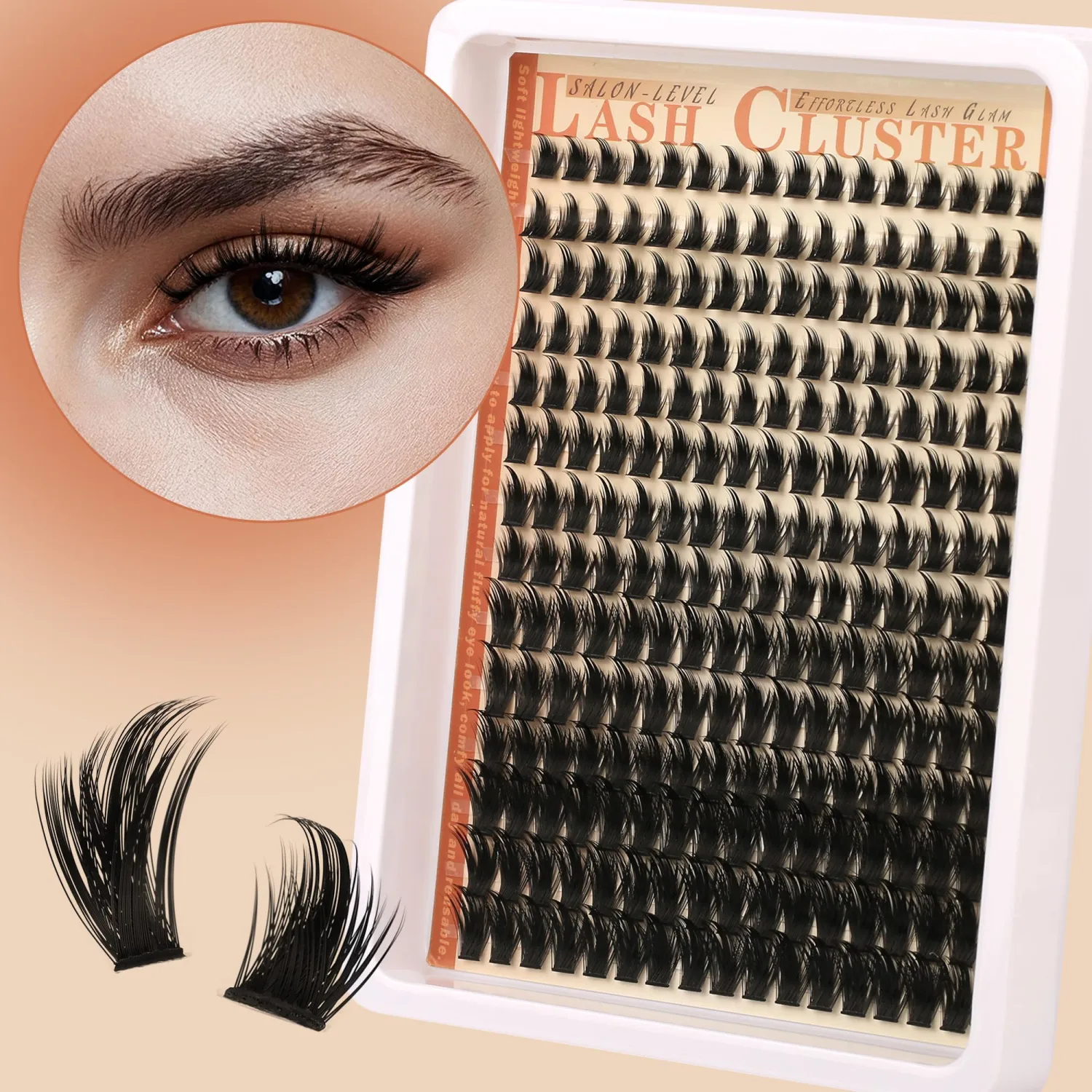 Manga Lash Clusters Fairy Eyelash Clusters Dramatic Spikes Cluster Eyelash Fluffy Wispy Cluster Eyelash Individual Lashes C Curl 10-18MM DIY Anime Lash at Home