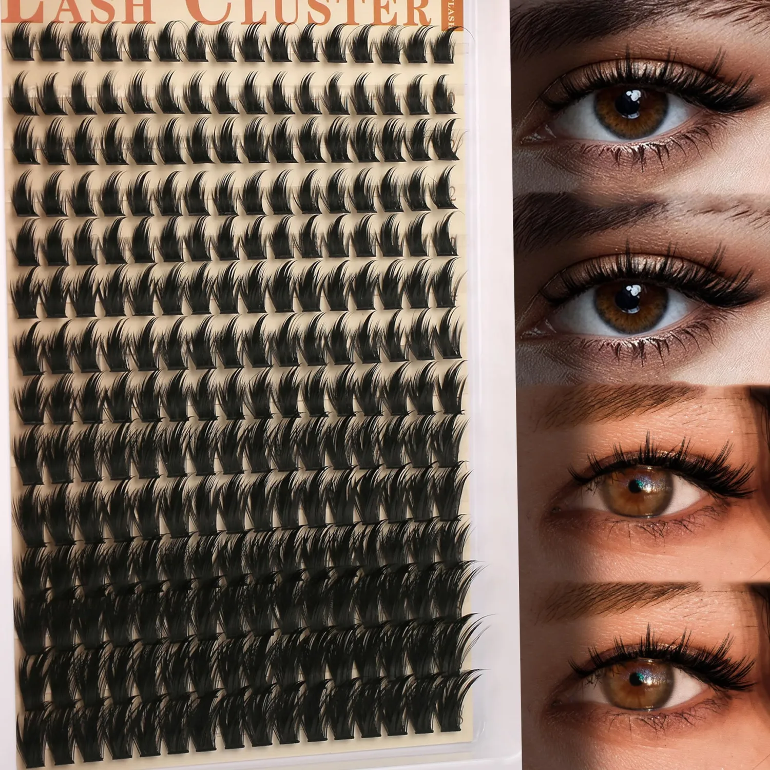 Manga Lash Clusters Fairy Eyelash Clusters Dramatic Spikes Cluster Eyelash Fluffy Wispy Cluster Eyelash Individual Lashes C Curl 10-18MM DIY Anime Lash at Home