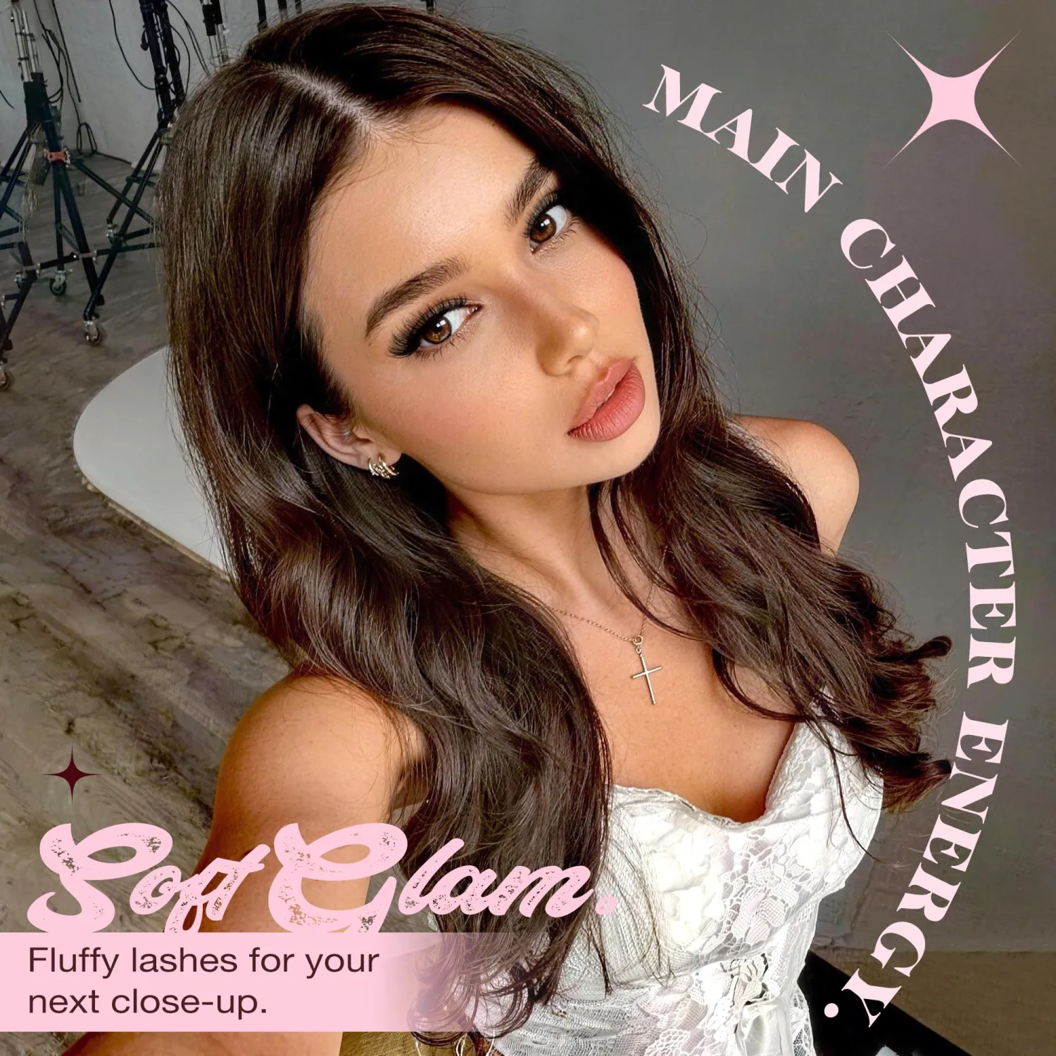 Natural Wispy Lash Clusters, Clear Band, 10-16mm, DIY Lash Extensions