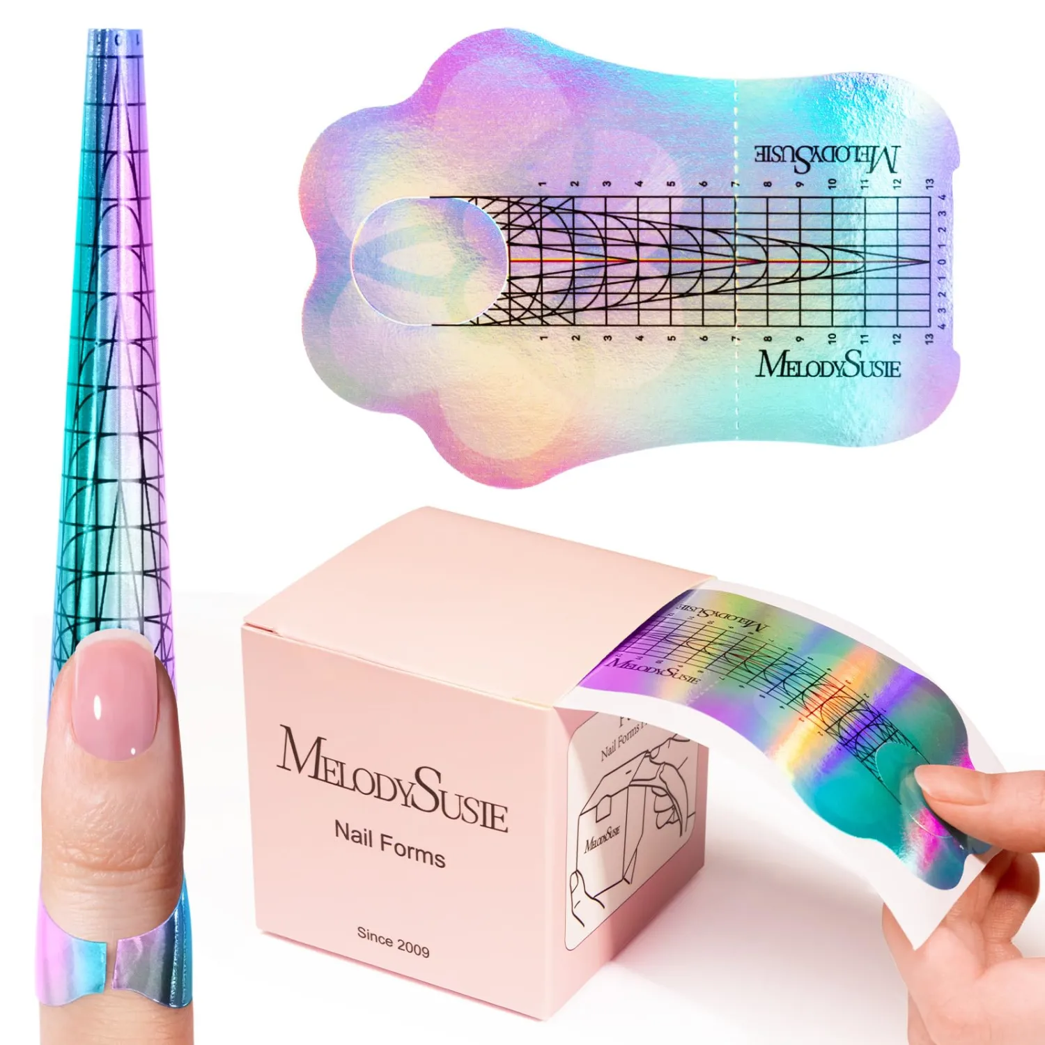 MelodySusie Nail Forms for Nail Extensions 100PCS