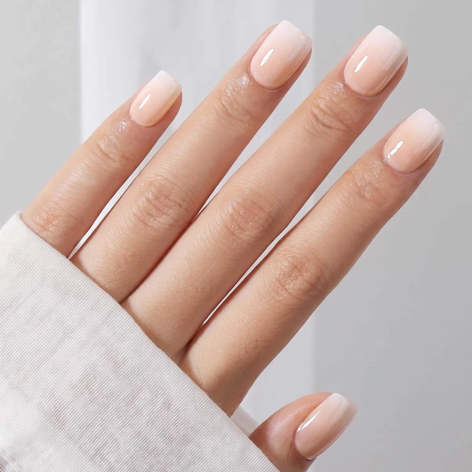 UNA GELLA Soft Gel Press On Nails Kit 32PCS Nude Pink Ombre Fall Winter