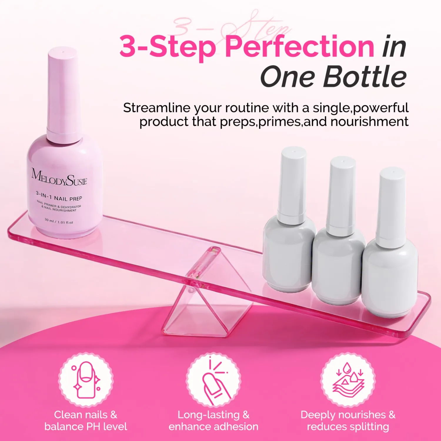 MelodySusie 30ML Nail Dehydrator and Primer 3-in-1