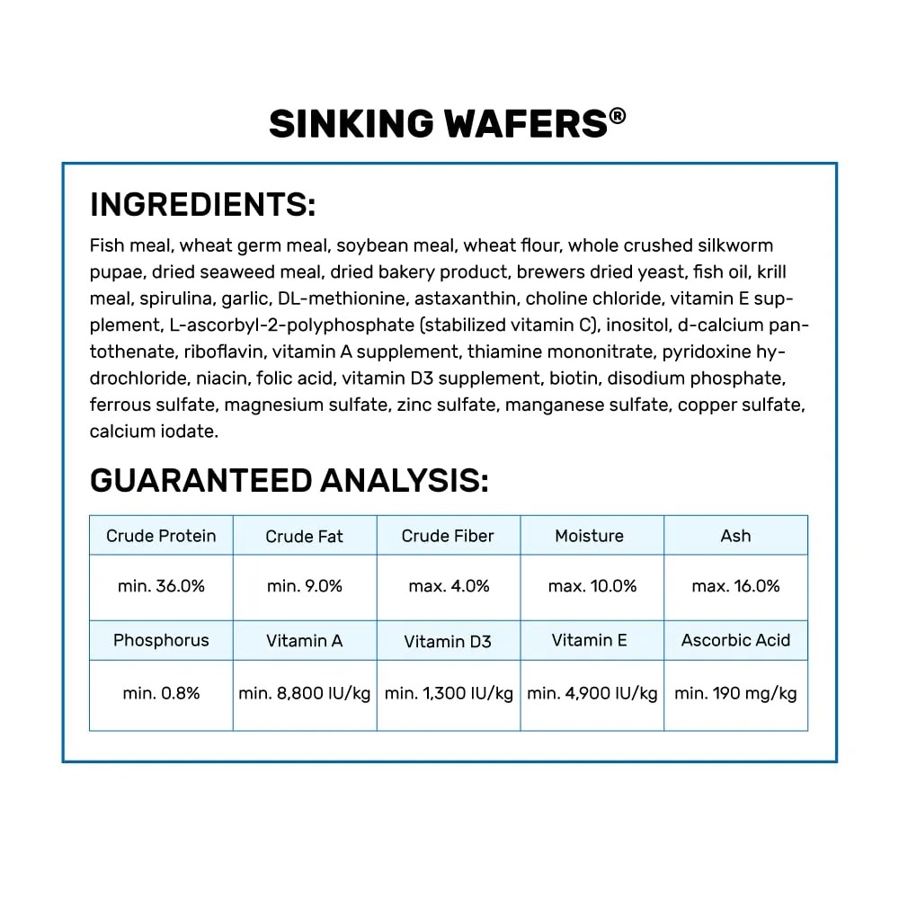 Hikari® Sinking Wafers® for Bottom-Feeding Tropical Fish, 3.88 oz (110g)