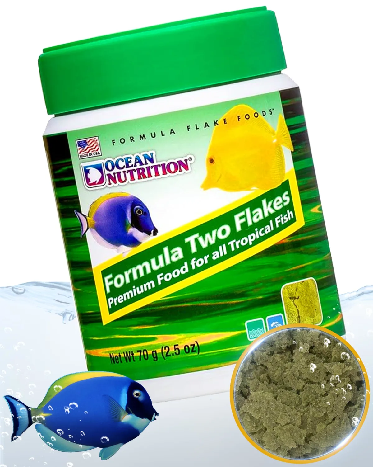 Ocean Nutrition Formula Two Flakes 2.5-Ounces (70 Grams) Jar