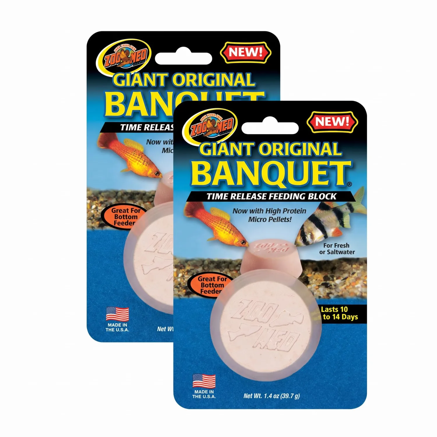 Zoo Med Laboratories AZMBB3 Giant Banquet Block Feeder, 1 Count (Pack of 2)