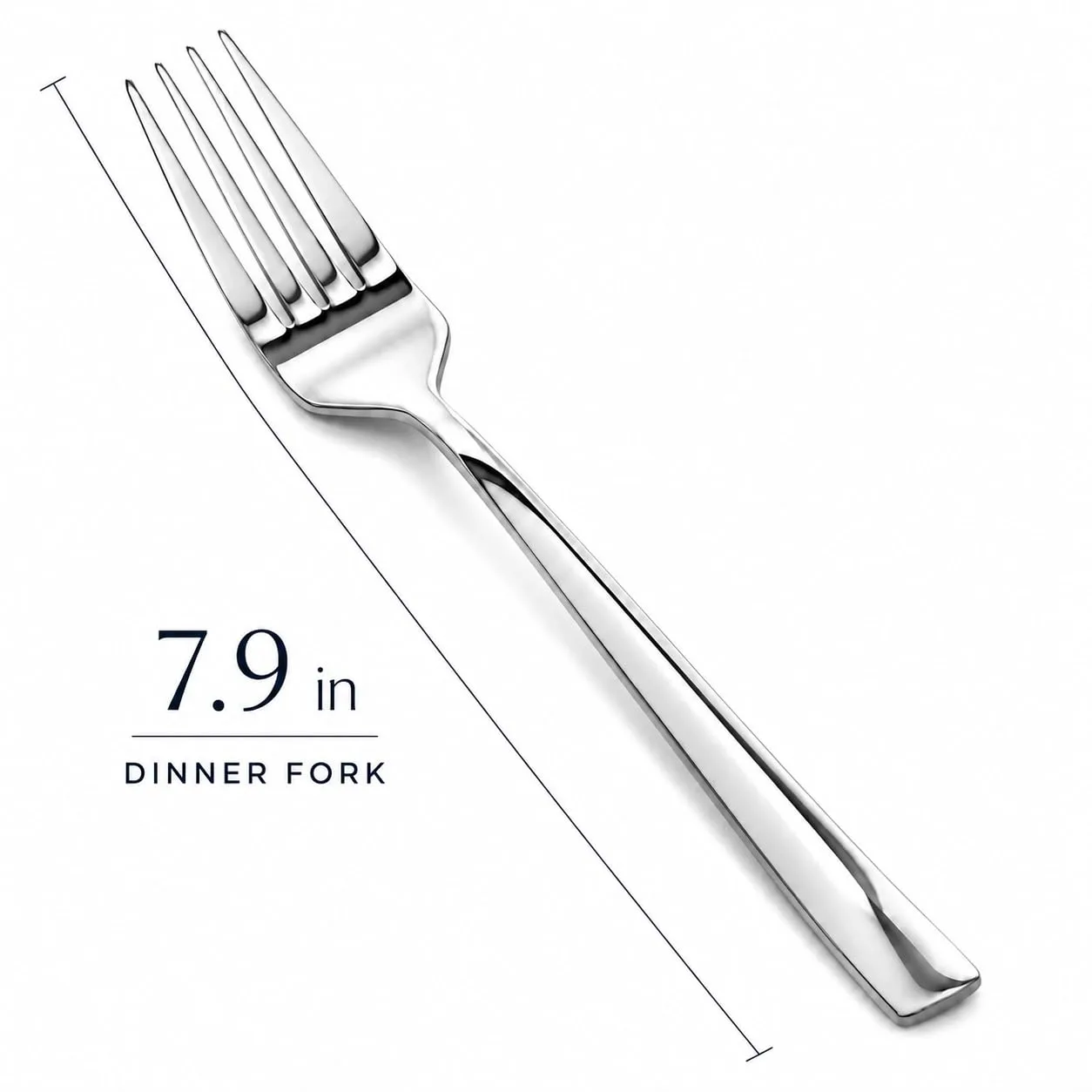 SANTUO 8-Piece Fork and Spoon Set, Stainless Steel Flatware Set with 4 Dinner Forks and 4 Dinner Spoons, Mirror Polished Dishwasher Safe Silverware for Home Kitchen Restaurant