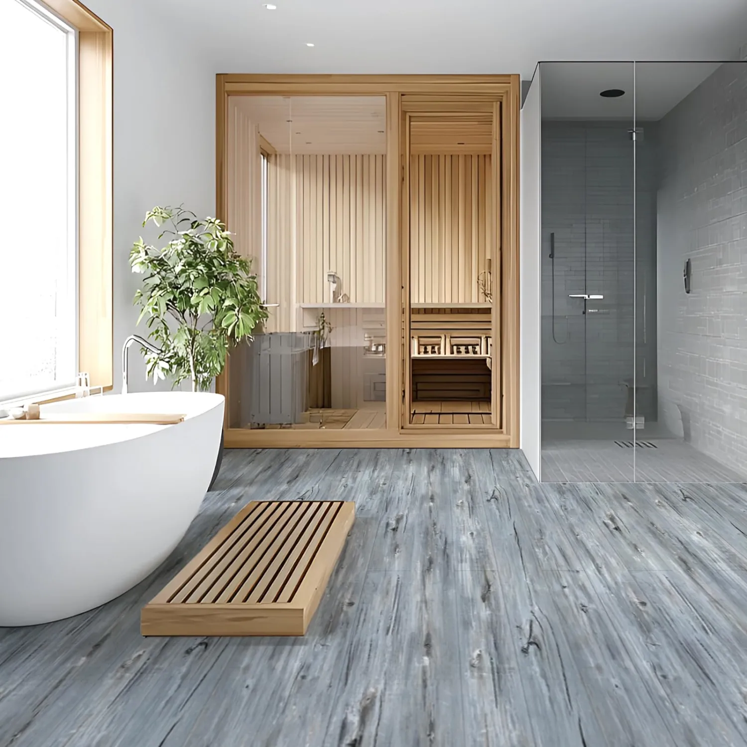 Art3d 10-Pack Peel and Stick Vinyl Floor Tiles (15 Sq.Ft), Dust Grey