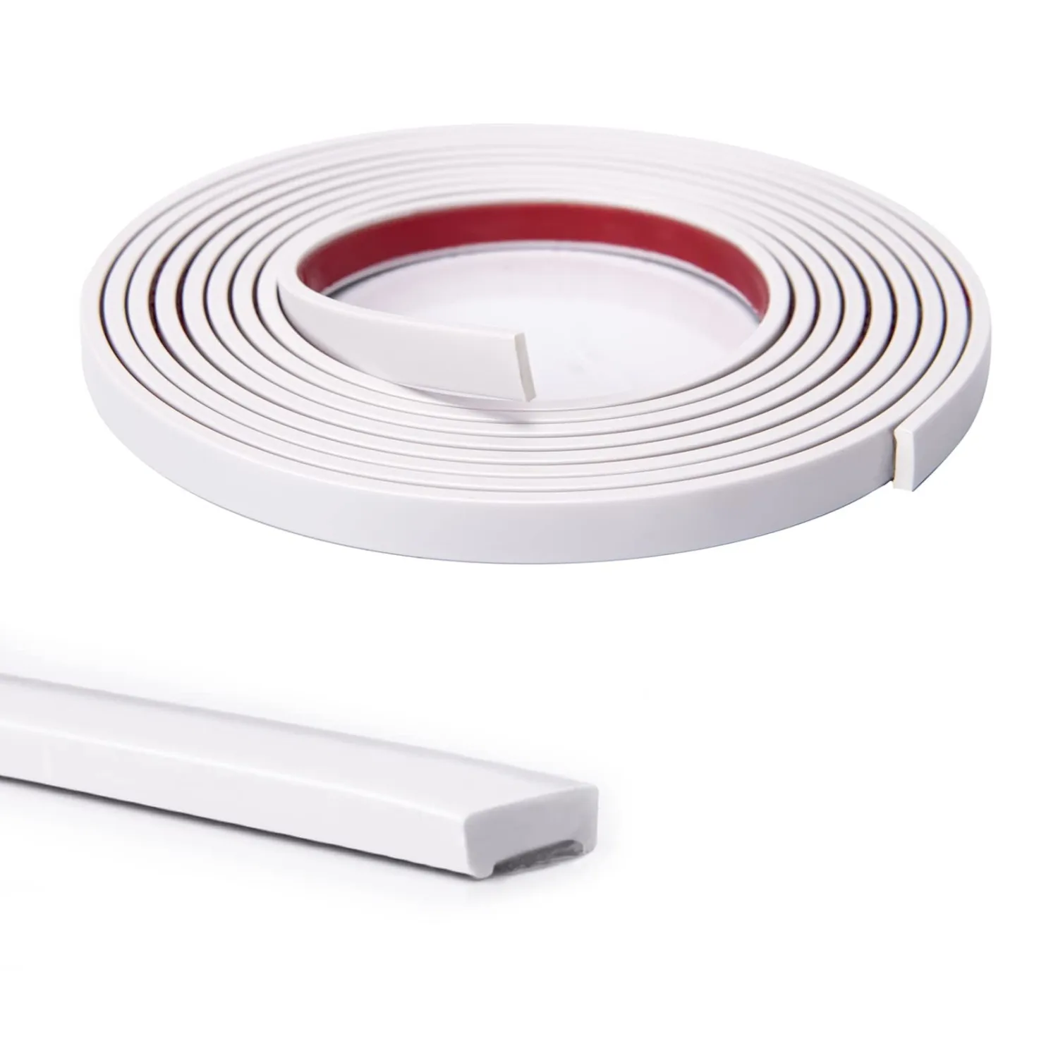 Art3d 10 ft Peel and Stick Flexible Molding Trim for Wall Tile Edge, White