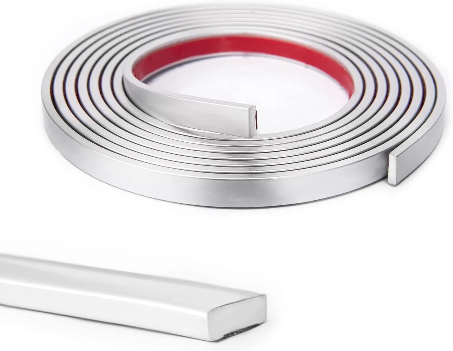 Art3d 10 ft Peel and Stick Flexible Molding Trim for Wall Tile Edge, Silver