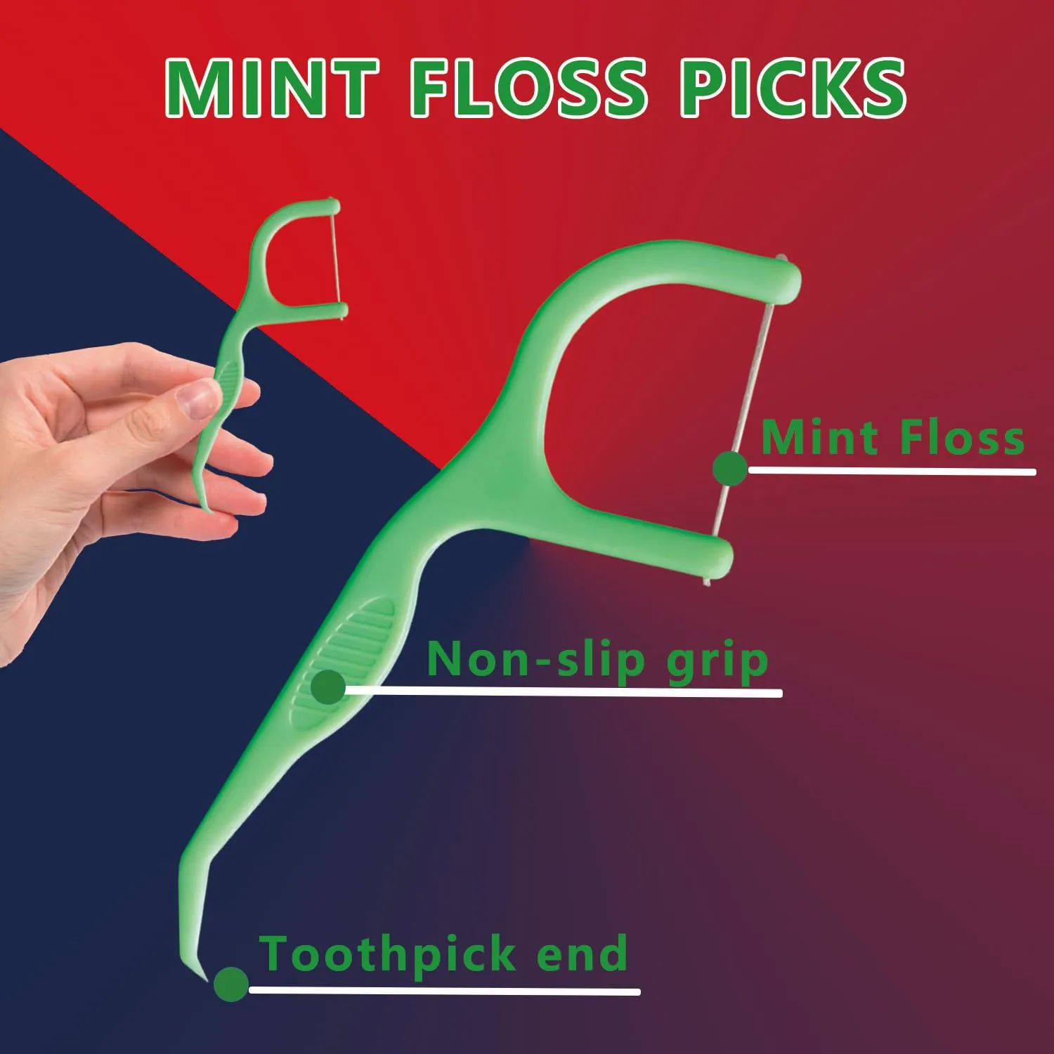 Demiya Mint Dental Floss Picks,320 Counts Floss Picks with 5 Portable Cases