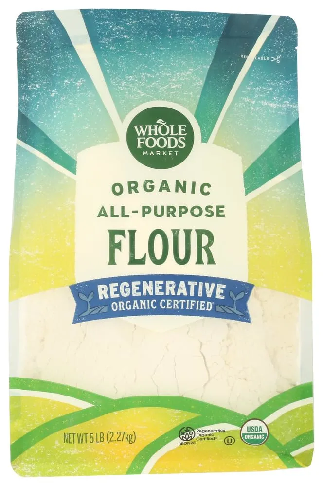 Whole Foods Market, Organic All Purpose Flour, 80 Ounce