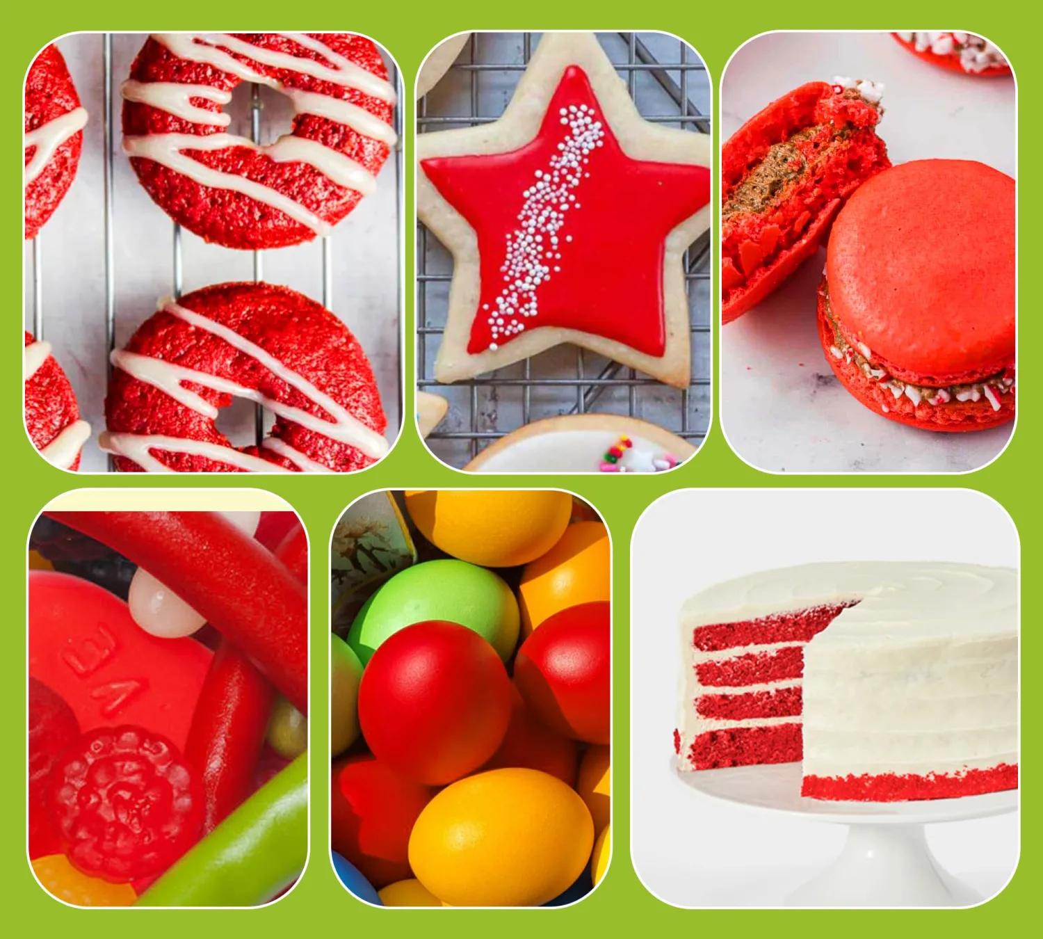 Xmas Red Food Coloring Liquid Set,70mlx3 Food Grade Vibrant Food Dye