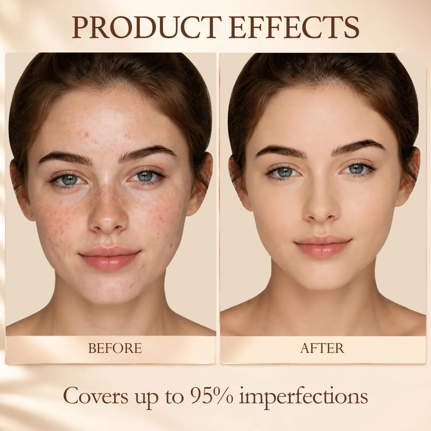 2-in-1 Full Coverage Liquid Foundation + Cream Concealer, Light Ivory