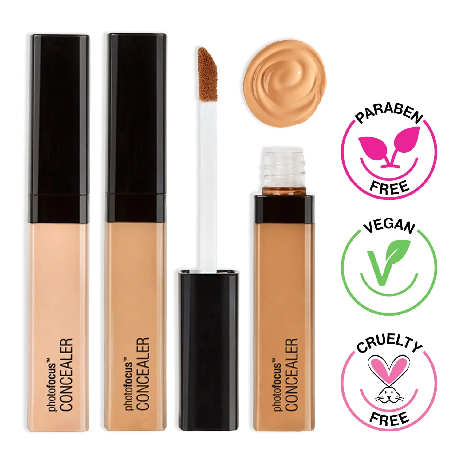 Wet n Wild Photo Focus Concealer, Dark Cocoa,0.29 Fl Oz,845B (Pack of 2)