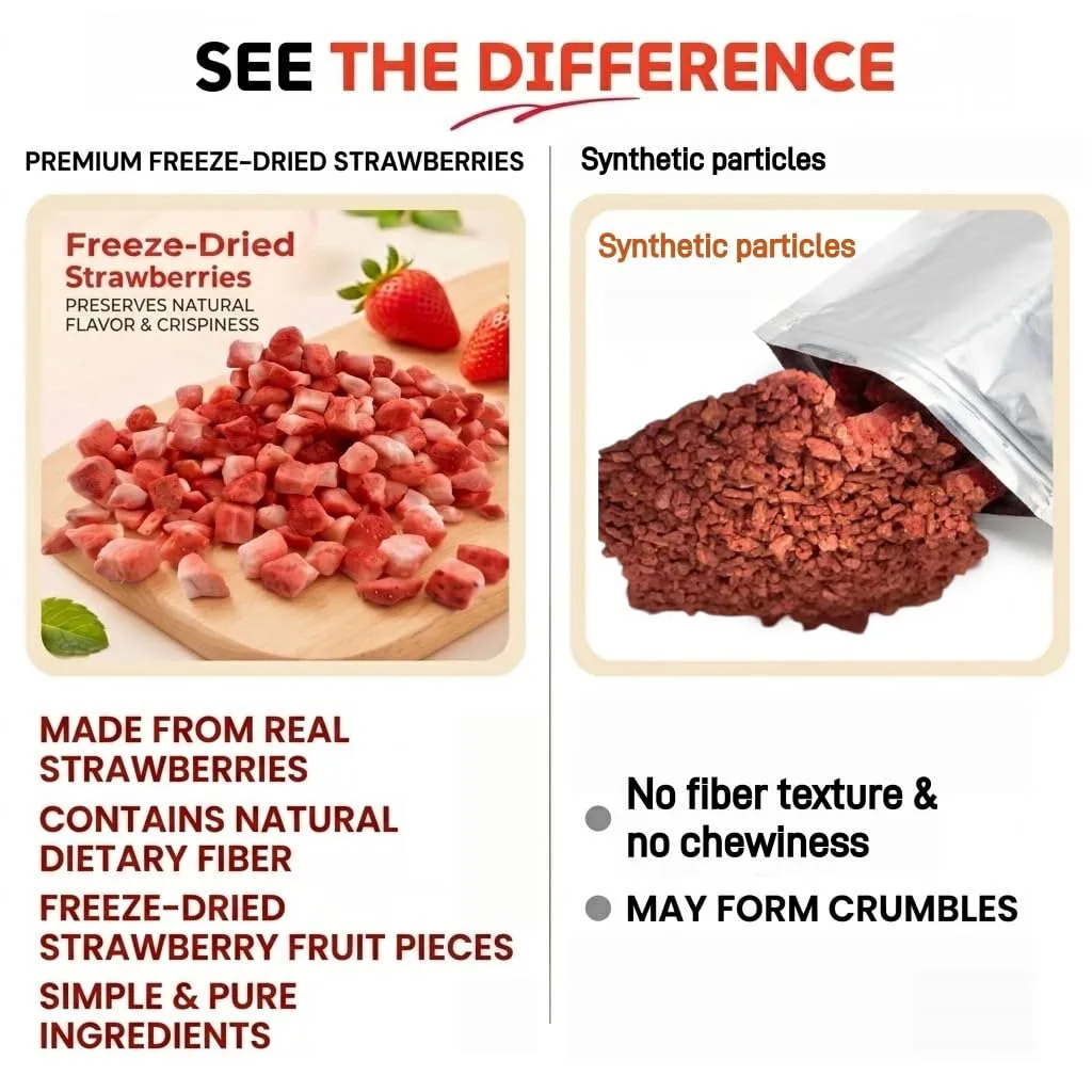 Freeze Dried Strawberries frozen fruit for Baking and Smoothies