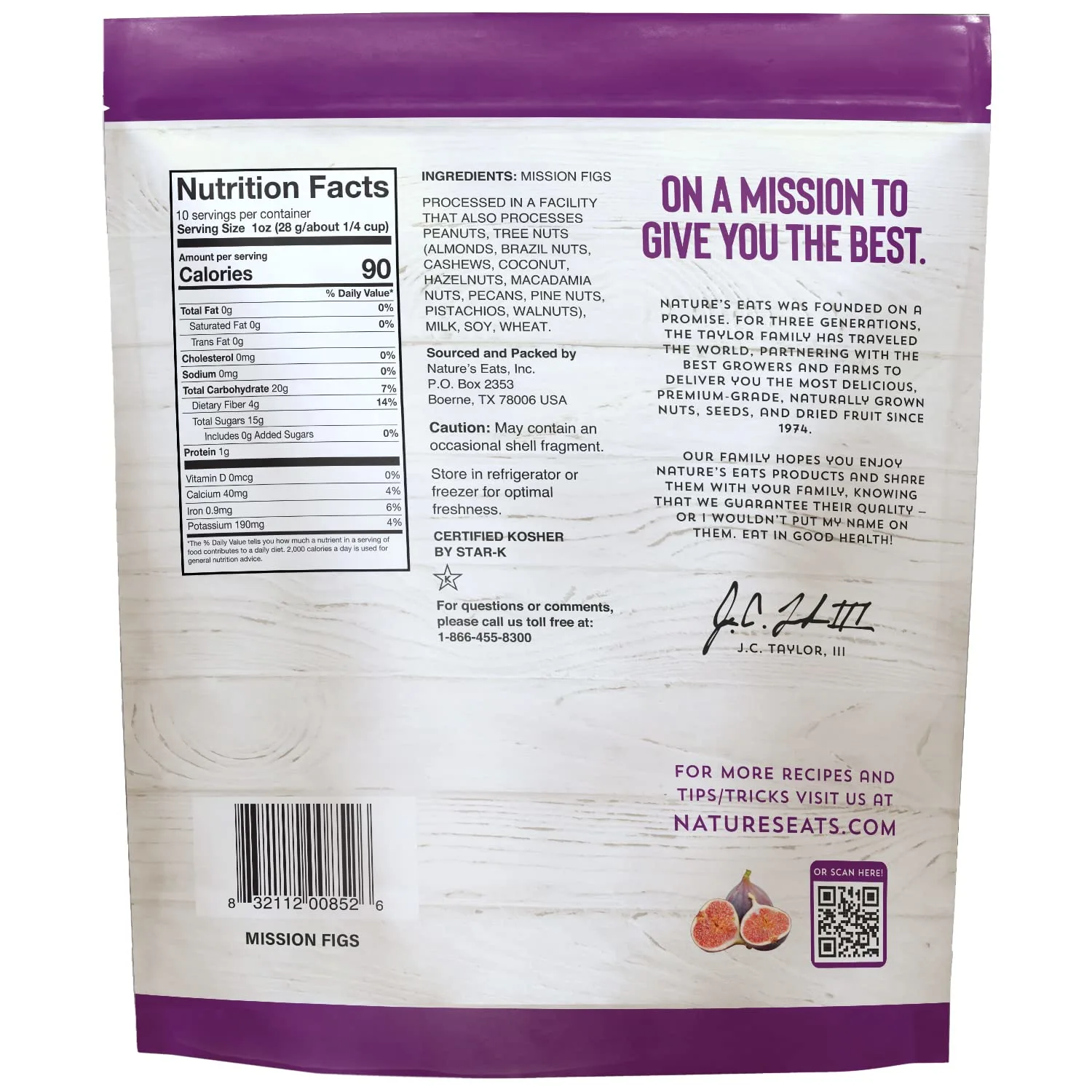 Nature's Eats Mission Figs, 10 Oz