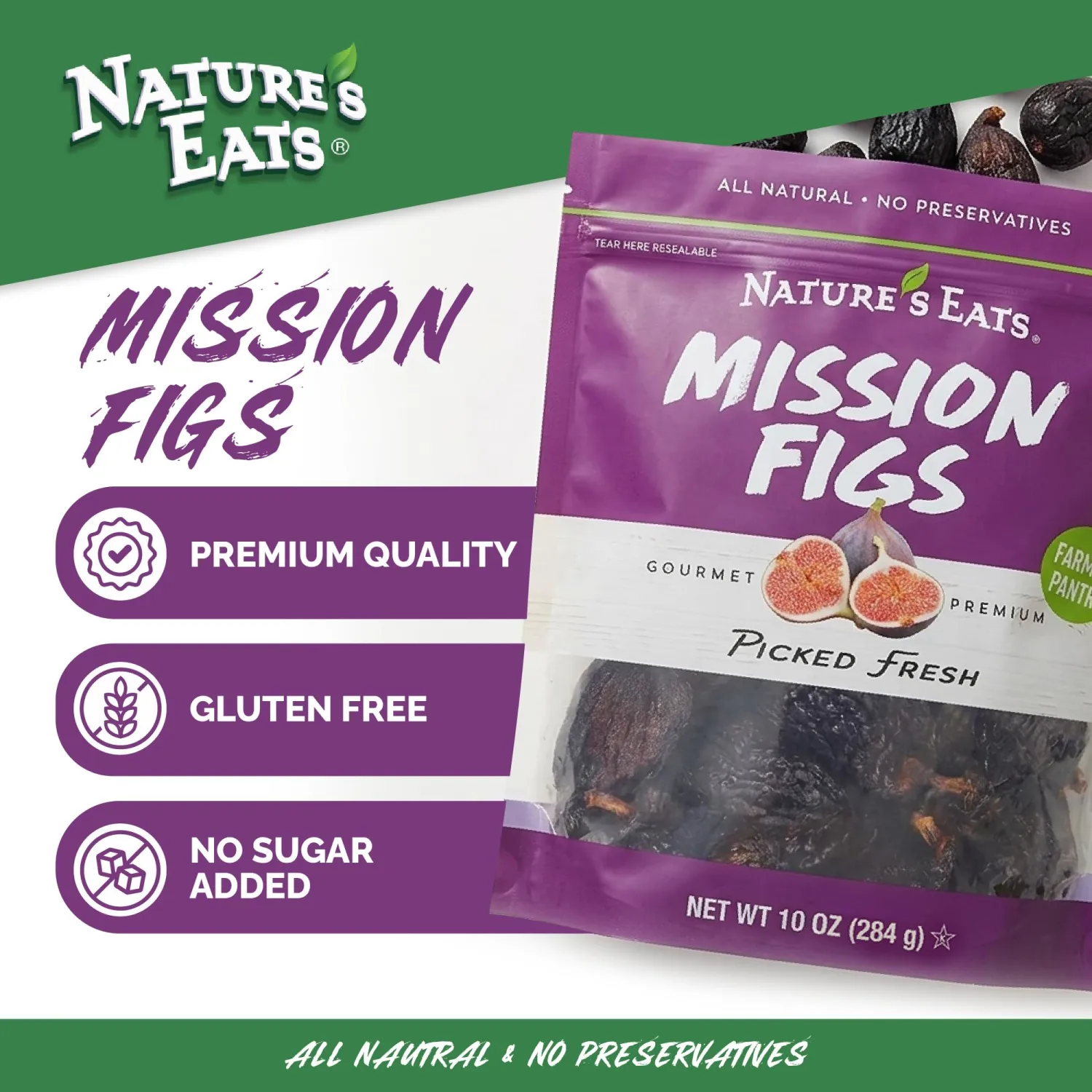 Nature's Eats Mission Figs, 10 Oz