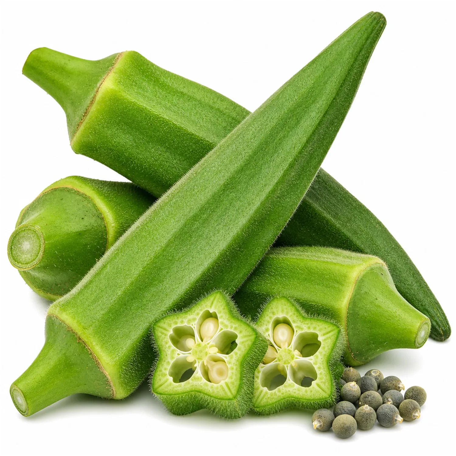 120 Clemson Spineless Okra Seeds for Planting - Heirloom, Non-GMO, USA Grown Seeds in Premium Waterproof Packaging - Lady's Finger, Gumbo, Bhindi by RDR Seeds