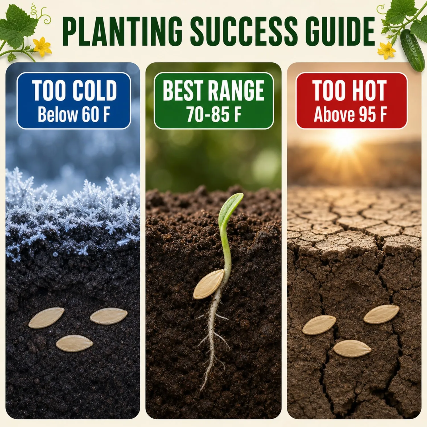 200 Marketmore 76 Cucumber Seeds for Planting - Open-Pollinated Non-GMO Seeds by RDR Seeds