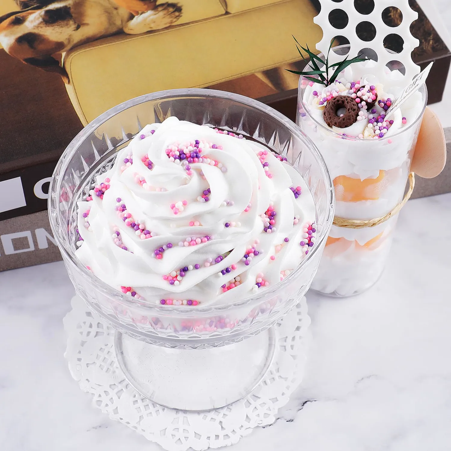 Pink Purple White Nonpareils Sprinkles - 4.6oz Edible 2mm Pearl Sprinkles