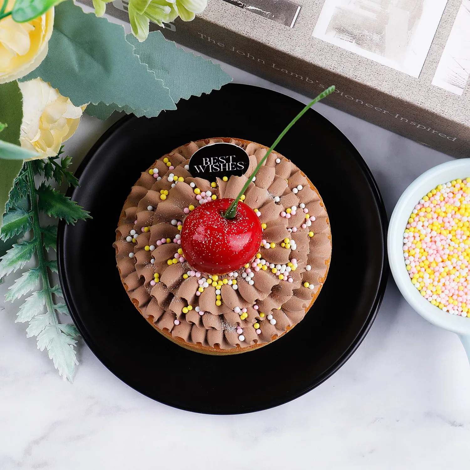 Yellow Pink White Nonpareils Sprinkles - 4.6oz Edible 2mm Pearl Sprinkles