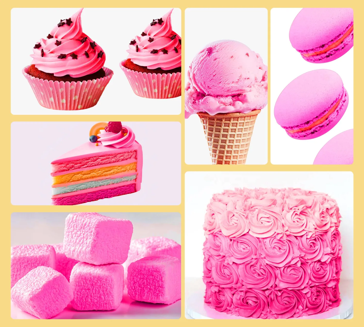 Pink Gel Food Coloring Set,65mlx2 Food Grade Gel Based Food Dye for Baking